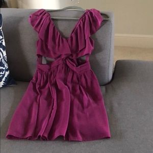 Pink peep hole dress size M